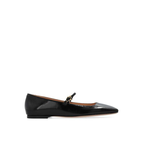 Gianvito Rossi Black Calfskin Ballet Women's Flats